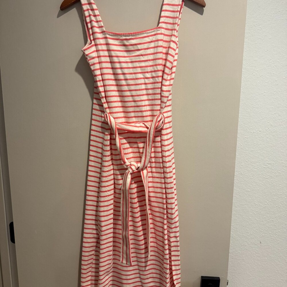 RAILS Taylin Dress Ivory Peony Stripe Midi Tank Dress Womens Size XS